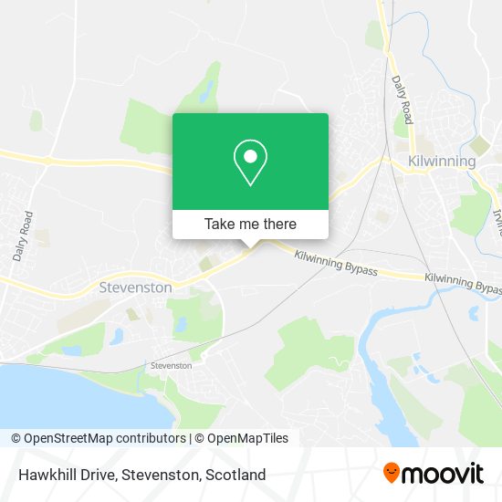 Hawkhill Drive, Stevenston map