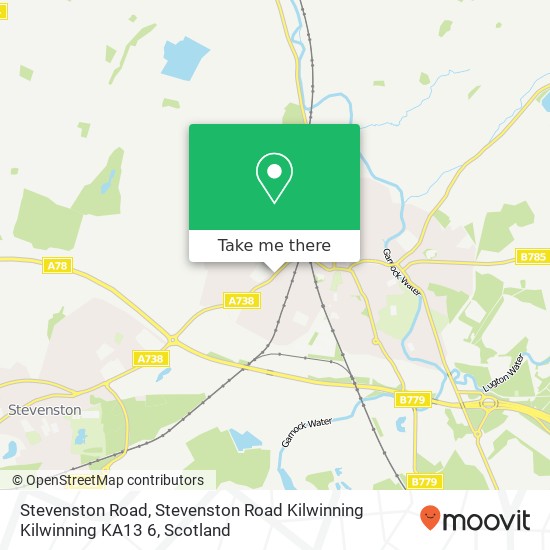 Stevenston Road, Stevenston Road Kilwinning Kilwinning KA13 6 map
