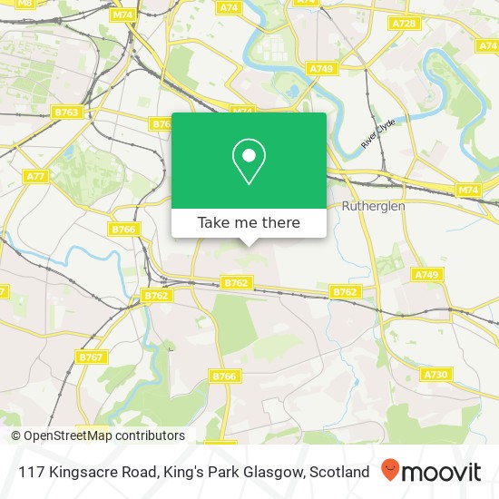 117 Kingsacre Road, King's Park Glasgow map