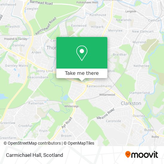 Carmichael Hall map