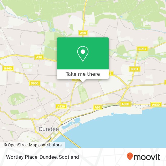 Wortley Place, Dundee map