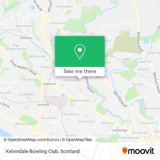 Kelvindale Bowling Club map