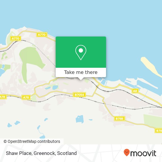 Shaw Place, Greenock map