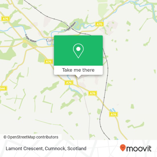 Lamont Crescent, Cumnock map