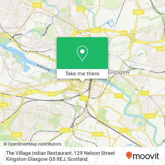 The Village Indian Restaurant, 129 Nelson Street Kingston Glasgow G5 8EJ map