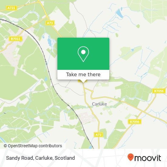 Sandy Road, Carluke map