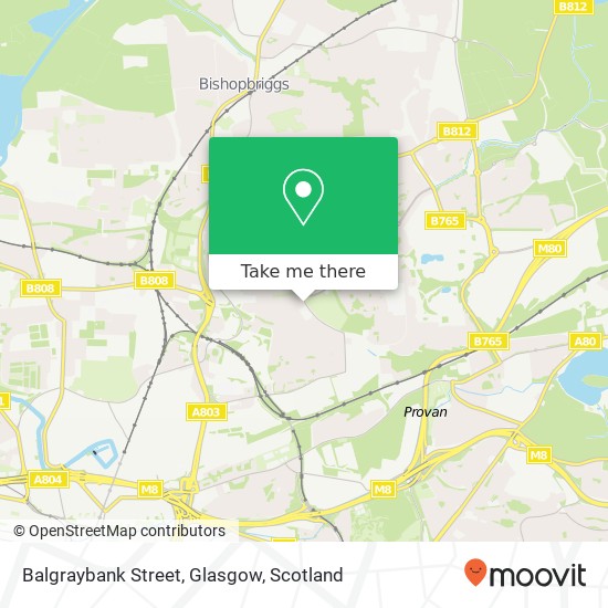 Balgraybank Street, Glasgow map