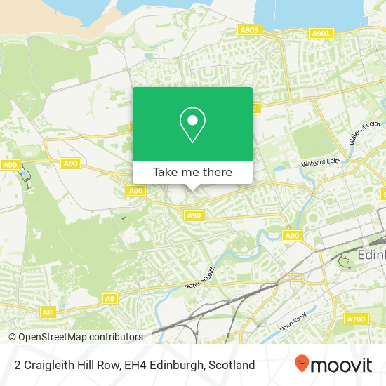 2 Craigleith Hill Row, EH4 Edinburgh map