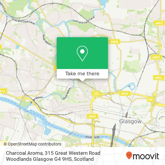 Charcoal Aroma, 315 Great Western Road Woodlands Glasgow G4 9HS map
