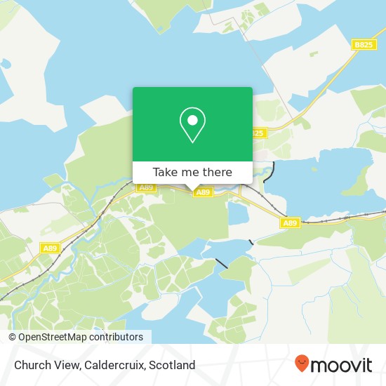 Church View, Caldercruix map