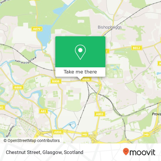 Chestnut Street, Glasgow map