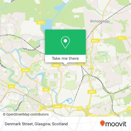 Denmark Street, Glasgow map