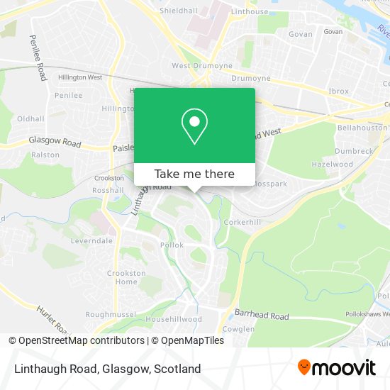 Linthaugh Road, Glasgow map