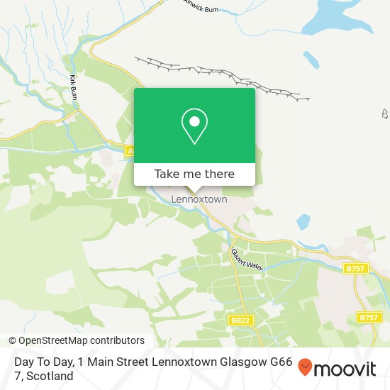Day To Day, 1 Main Street Lennoxtown Glasgow G66 7 map