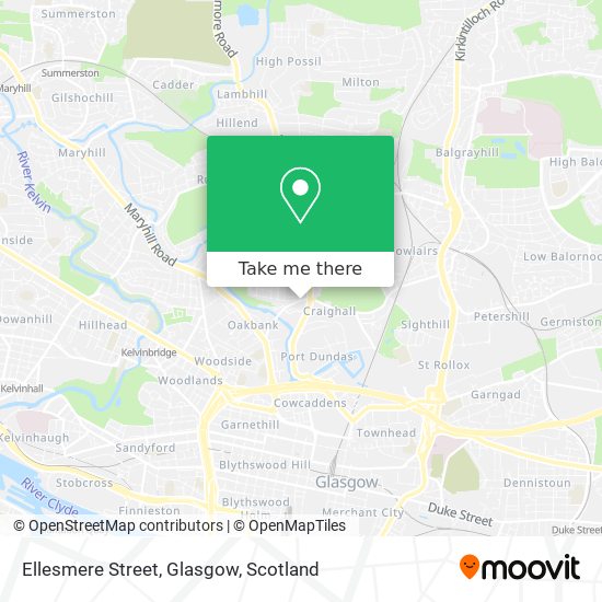 Ellesmere Street, Glasgow map