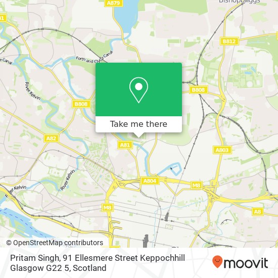 Pritam Singh, 91 Ellesmere Street Keppochhill Glasgow G22 5 map
