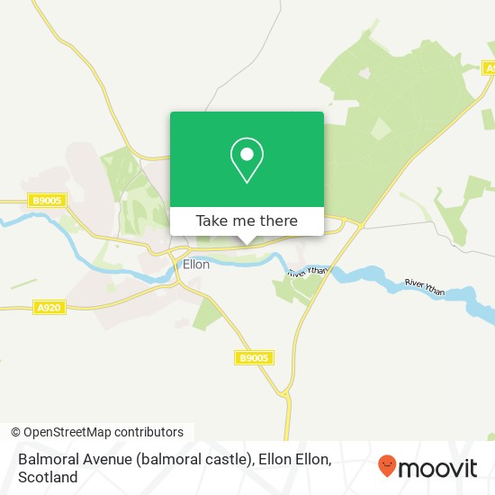 Balmoral Avenue (balmoral castle), Ellon Ellon map