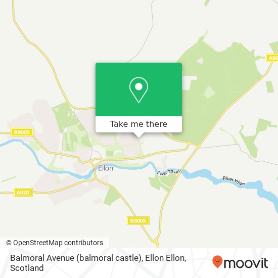 Balmoral Avenue (balmoral castle), Ellon Ellon map