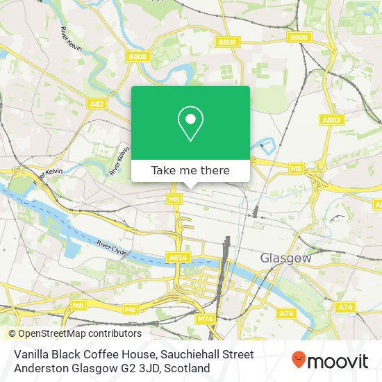 Vanilla Black Coffee House, Sauchiehall Street Anderston Glasgow G2 3JD map