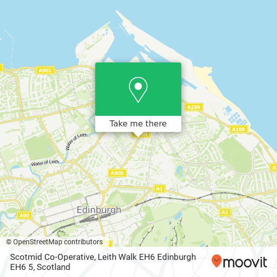 Scotmid Co-Operative, Leith Walk EH6 Edinburgh EH6 5 map