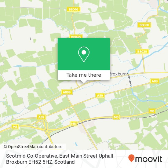 Scotmid Co-Operative, East Main Street Uphall Broxburn EH52 5HZ map
