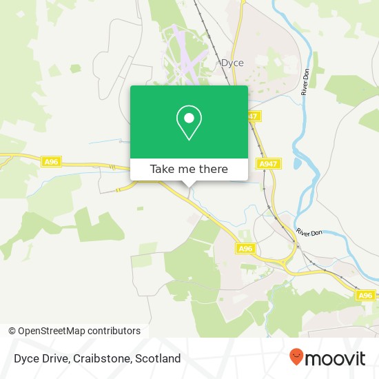 Dyce Drive, Craibstone map