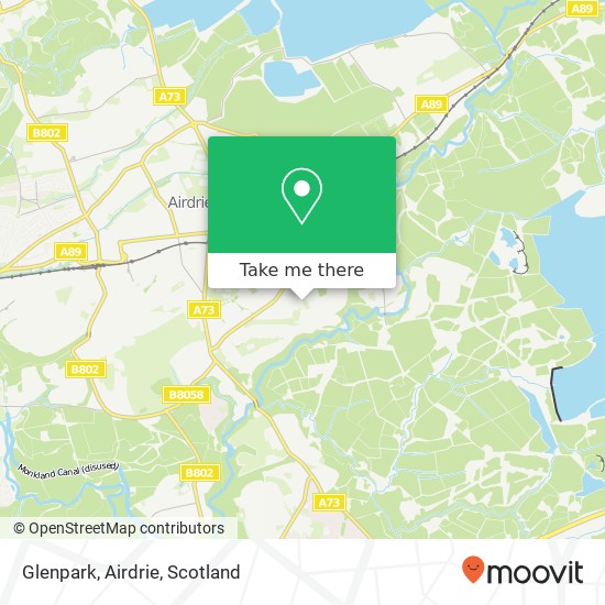 Glenpark, Airdrie map