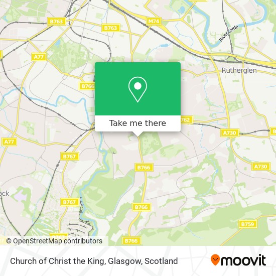 Church of Christ the King, Glasgow map