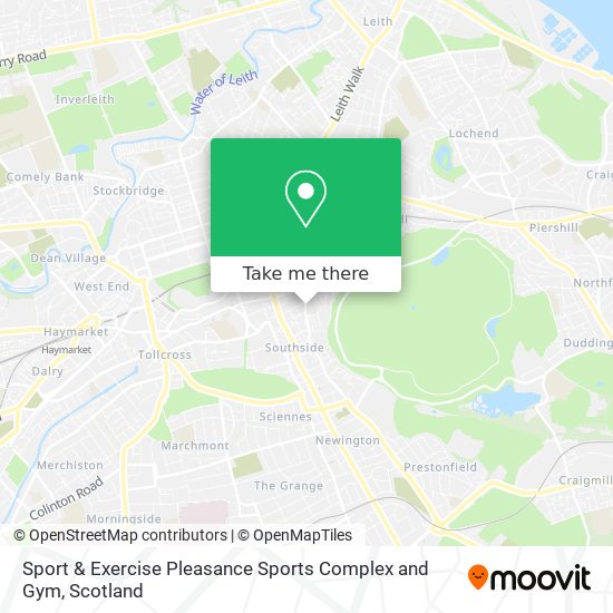 Sport & Exercise Pleasance Sports Complex and Gym map