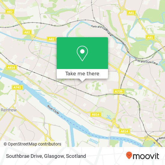 Southbrae Drive, Glasgow map