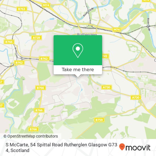S McCarte, 54 Spittal Road Rutherglen Glasgow G73 4 map