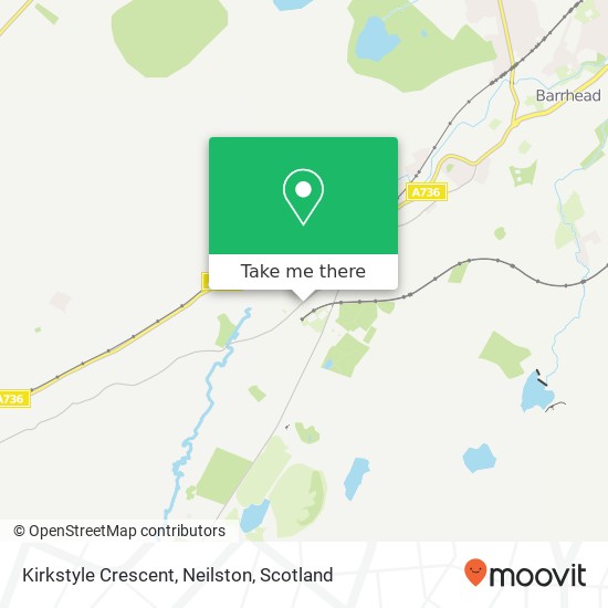 Kirkstyle Crescent, Neilston map