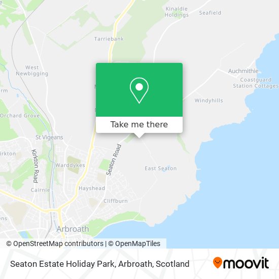 Seaton Estate Holiday Park, Arbroath map