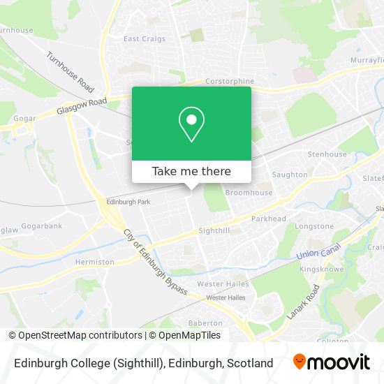 Edinburgh College (Sighthill), Edinburgh map