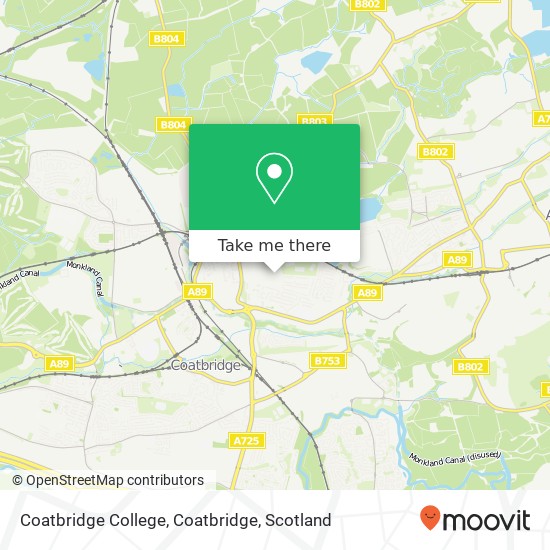 Coatbridge College, Coatbridge map