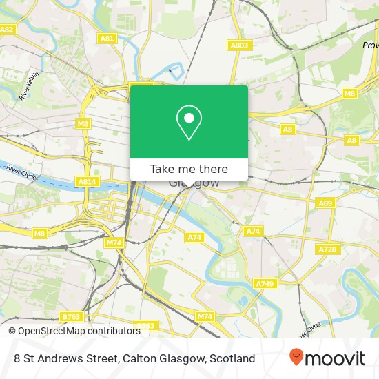 8 St Andrews Street, Calton Glasgow map