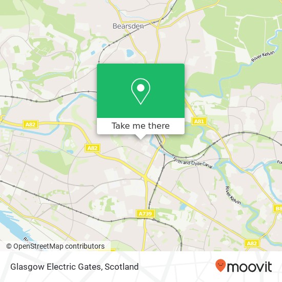 Glasgow Electric Gates map