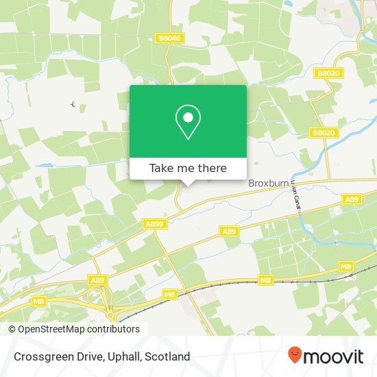 Crossgreen Drive, Uphall map