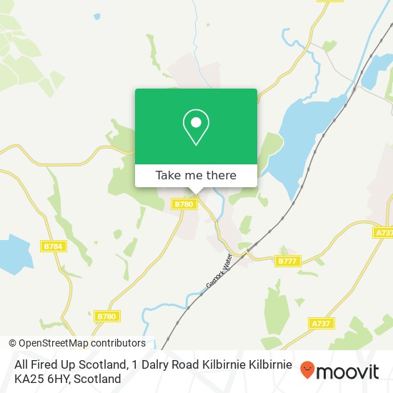 All Fired Up Scotland, 1 Dalry Road Kilbirnie Kilbirnie KA25 6HY map