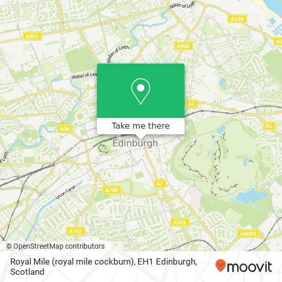 Royal Mile (royal mile cockburn), EH1 Edinburgh map
