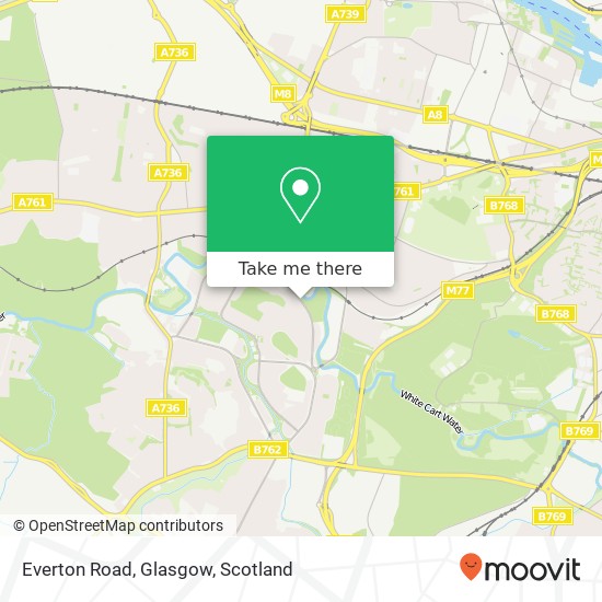 Everton Road, Glasgow map