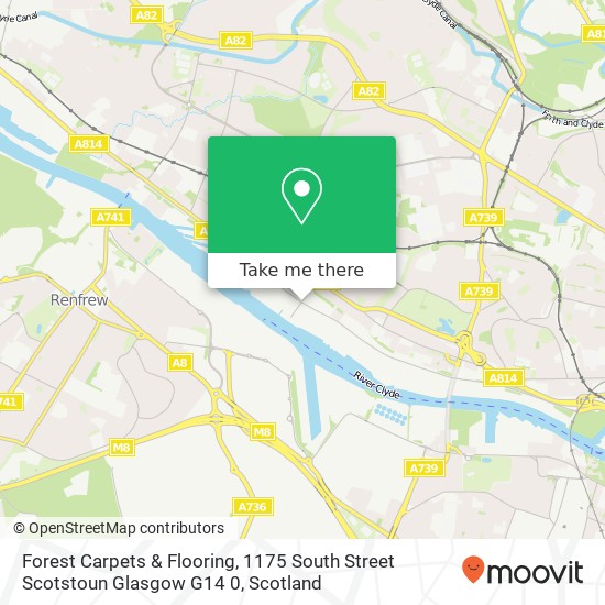 Forest Carpets & Flooring, 1175 South Street Scotstoun Glasgow G14 0 map