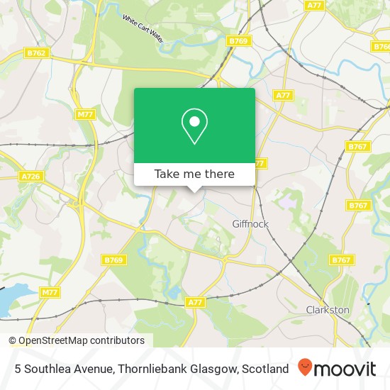 5 Southlea Avenue, Thornliebank Glasgow map