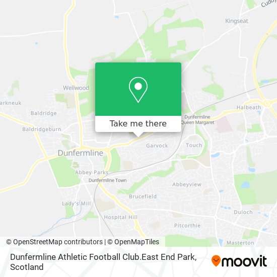 Dunfermline Athletic Football Club.East End Park map