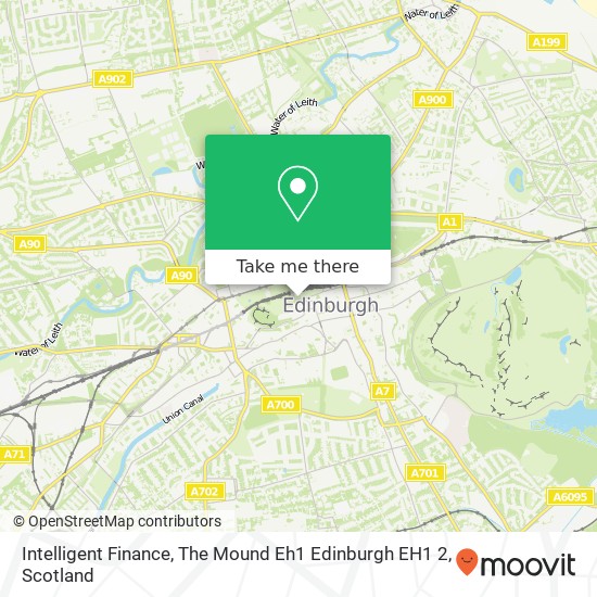 Intelligent Finance, The Mound Eh1 Edinburgh EH1 2 map