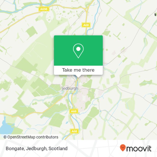 Bongate, Jedburgh map