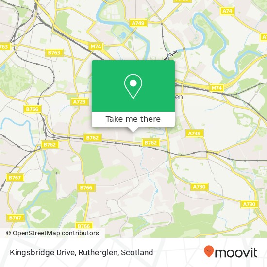 Kingsbridge Drive, Rutherglen map