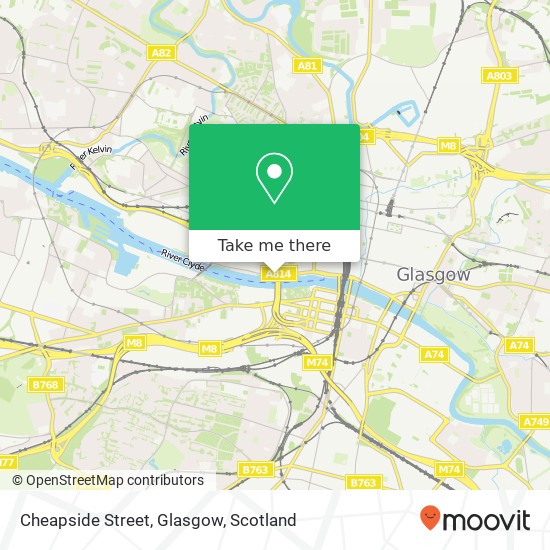 Cheapside Street, Glasgow map