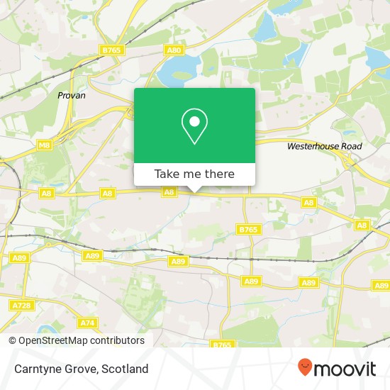 Carntyne Grove map