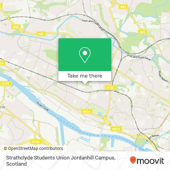 Strathclyde Students Union Jordanhill Campus map